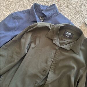 BYLT Basics Navy and Olive Shirt Jackets